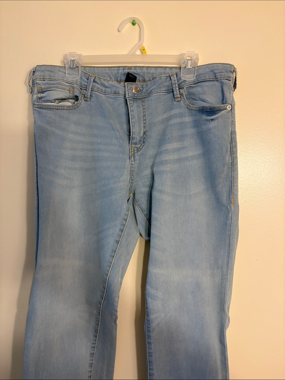 True Religion Light Wash Men's Straight Jeans
